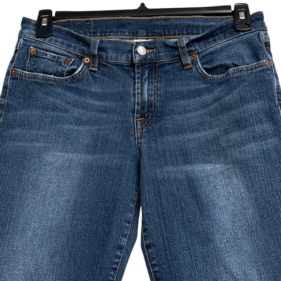 Lucky SZ 10/30 Flare Jeans Mid-Rise Zip-Fly Stretch Medium Wash Blue Womens - Picture 2 of 10